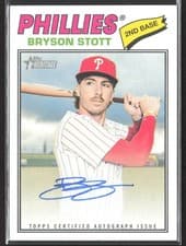 2026 Topps Heritage Real One Autographs Bryson Stott #ROA-BST card