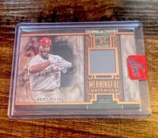 2025 Topps Museum Collection Meaningful Material Relics Albert Pujols #MMR-AP card