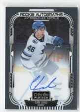 2025-26 O-Pee-Chee Platinum Rookie Autographs Cam Lund #R-CL card