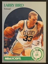 Larry Bird 1990-91 Hoops Base Set card