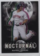 2025 Topps Chrome Black Nocturnal Rafael Devers #NOC-22 card