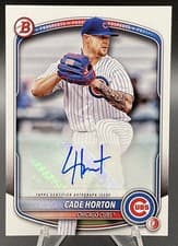 2025 Bowman Prospects Autographs Cade Horton #BPA-CHO card