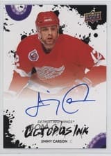 2025-26 Upper Deck Detroit Red Wings Centennial Octopus Ink Jimmy Carson #OI-CA card