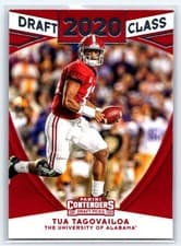 Tua Tagovailoa 2020 Panini Contenders Draft Picks Draft Class card