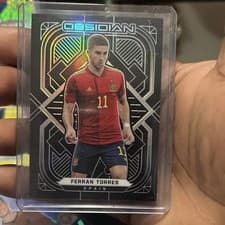 Ferran Torres 2021 Panini Obsidian card