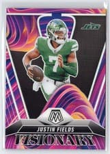2025 Panini Mosaic Visionary Justin Fields #19 card