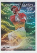 2025 Topps Chrome Lightning Leaders Mike Trout #LL-6 card