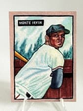 2025 Topps Shoebox Treasures 1951 Bowman SP Monte Irvin #B51-8 card