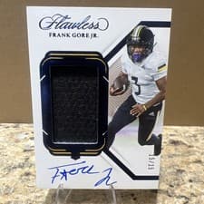Frank Gore Jr. 2024 Panini National Treasures Collegiate Flawless Rookie Patch Autograph card