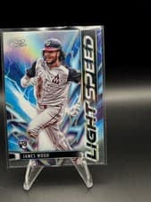 2025 Topps Cosmic Chrome Light Speed James Wood #LS-5 card