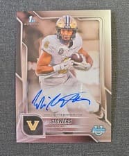 2025 Bowman University Chrome Chrome Prospect Autographs Eli Stowers #BCA-EST card