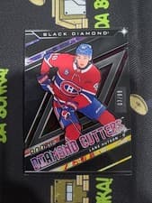 Lane Hutson 2024-25 Upper Deck Black Diamond Rookie Diamond Cutters card