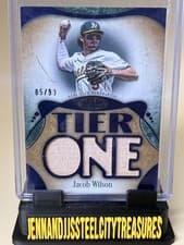 2026 Topps Tier One Tier One Relics Die-Cut Jacob Wilson #T1RD-JW card