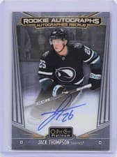 2024-25 O-Pee-Chee Platinum Rookie Autographs Jack Thompson #R-JT card