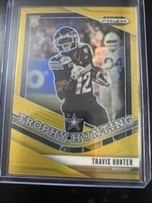 2025 Panini Prizm Draft Picks Trophy Hunting Travis Hunter #20 card