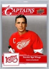 2025-26 Upper Deck Detroit Red Wings Centennial Captains Ted Lindsay #167 card