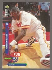 Hakeem Olajuwon 1995-96 Collector's Choice Base Set card