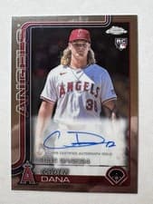 2025 Topps Chrome Update Rookie Debut Autographs Caden Dana #CRDA-CD card