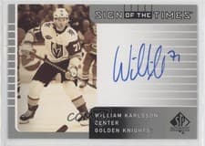 William Karlsson 2022 SP Authentic 2021 Update 2001-02 Retro Sign of the Times card