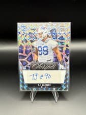 2025 Panini Mosaic Rookie Scripts T.J. Sanders #RS-TSS card