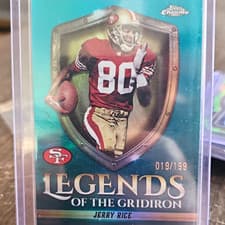 2025 Topps Chrome Legends of the Gridiron Jerry Rice #LOG-21 card