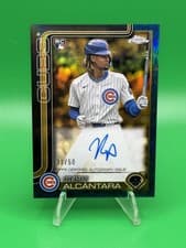 2025 Topps Gilded Collection Chrome Gold Autographs Kevin Alcántara #CGA-KA card
