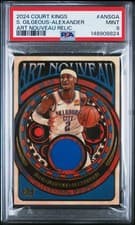 Shai Gilgeous-Alexander 2024-25 Panini Court Kings Art Nouveau Relics card