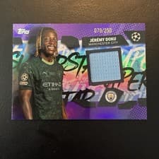 2025-26 Topps UEFA Club Competitions Topps Superstar Relics Jérémy Doku #TSR-JD card