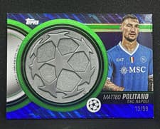 2025-26 Topps UEFA Club Competitions Starball Commemorative Relics Matteo Politano #SCR-MP card