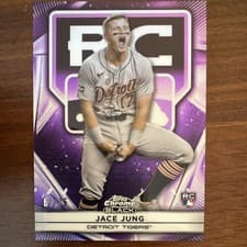 2025 Topps Chrome Black Rookie Design Variations Jace Jung #12 card