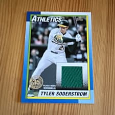 2025 Topps Update 1990 Topps Baseball Relics Tyler Soderstrom #90RU-TS card