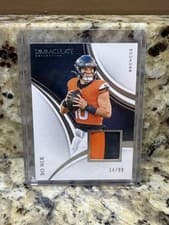 2025 Panini Immaculate Base Set Bo Nix #80 card