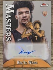 2024-25 Finest Masters Autographs Kel'el Ware #MA-KW card