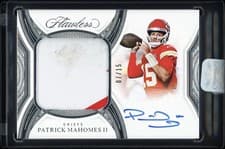 2025 Panini Flawless Flawless Cleat Autographs Patrick Mahomes II #1 card