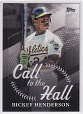 Rickey Henderson 2025 Topps Call to the Hall card