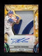 2025 Topps Inception Inception Autograph Jumbo Patch Dalton Rushing #IAJP-DR card