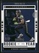 D'Wayne Eskridge 2021 Panini Contenders Rookie of the Year card
