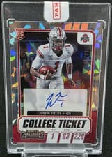Justin Fields 2021 Panini Contenders Draft Picks card
