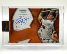 2025 Topps Five Star Preeminent Power Autographs Chipper Jones #PEP-CJ card