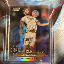 Theo Zidane 2023 Topps Stadium Club Chrome UEFA card