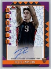 Pelle Larsson 2024-25 Finest Rookie Finest Autographs card
