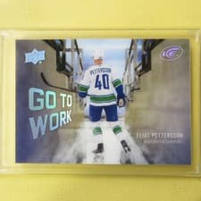 2024-25 Upper Deck Ice Go to Work Elias Pettersson #GTW-20 card