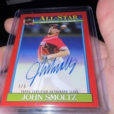2026 Topps 1991 Topps Autographs John Smoltz #91A-SMO card