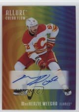 2025-26 Upper Deck Allure Color Flow Full Rainbow Auto MacKenzie Weegar #RA-MW card