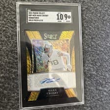 Maxx Crosby 2021 Panini Select Signatures Select card