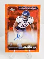 Jonah Elliss 2024 Topps Chrome Sapphire Edition Rookies Autographs Sapphire card