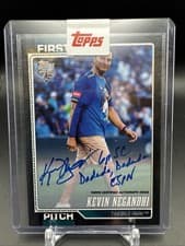 2026 Topps First Pitch Autographs Kevin Negandhi #FP-4 card
