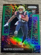 2025 Panini Prizm Fireworks TreVeyon Henderson #24 card