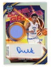 2025-26 Bowman University Best Game Graphs Derek Dixon #GG-DD card