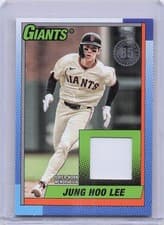 2025 Topps Update 1990 Topps Baseball Relics Jung Hoo Lee #90RU-JH card